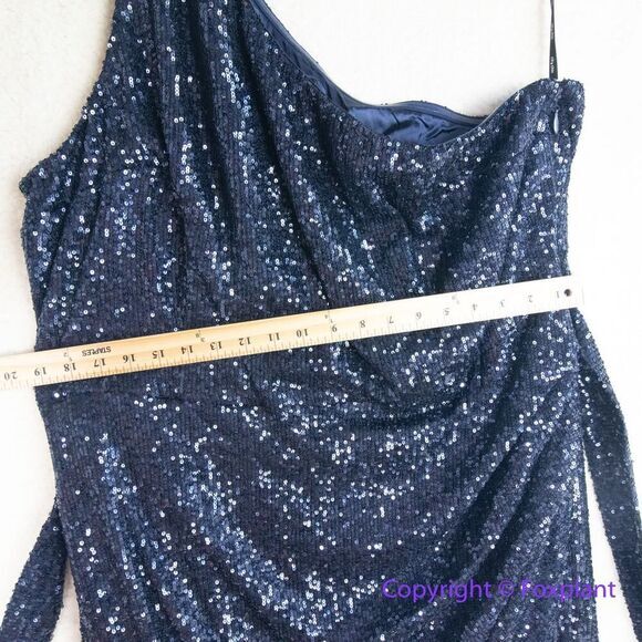New! City Chic Athena Maxi sequin Dress navy blue, size 24 - Picture 7 of 16